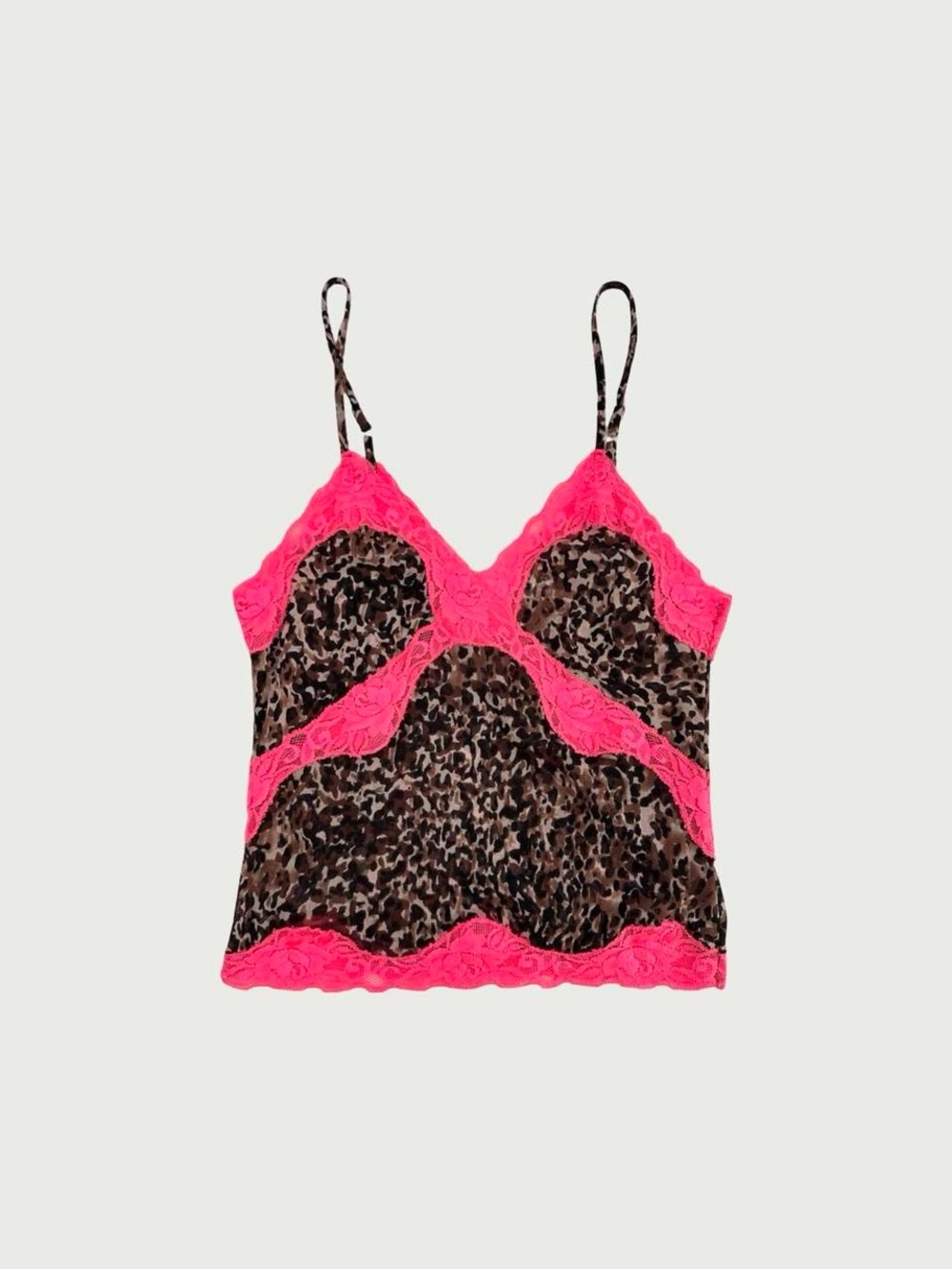Leopard Print Mesh Tank Top